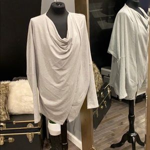 Grey wrap around shirt